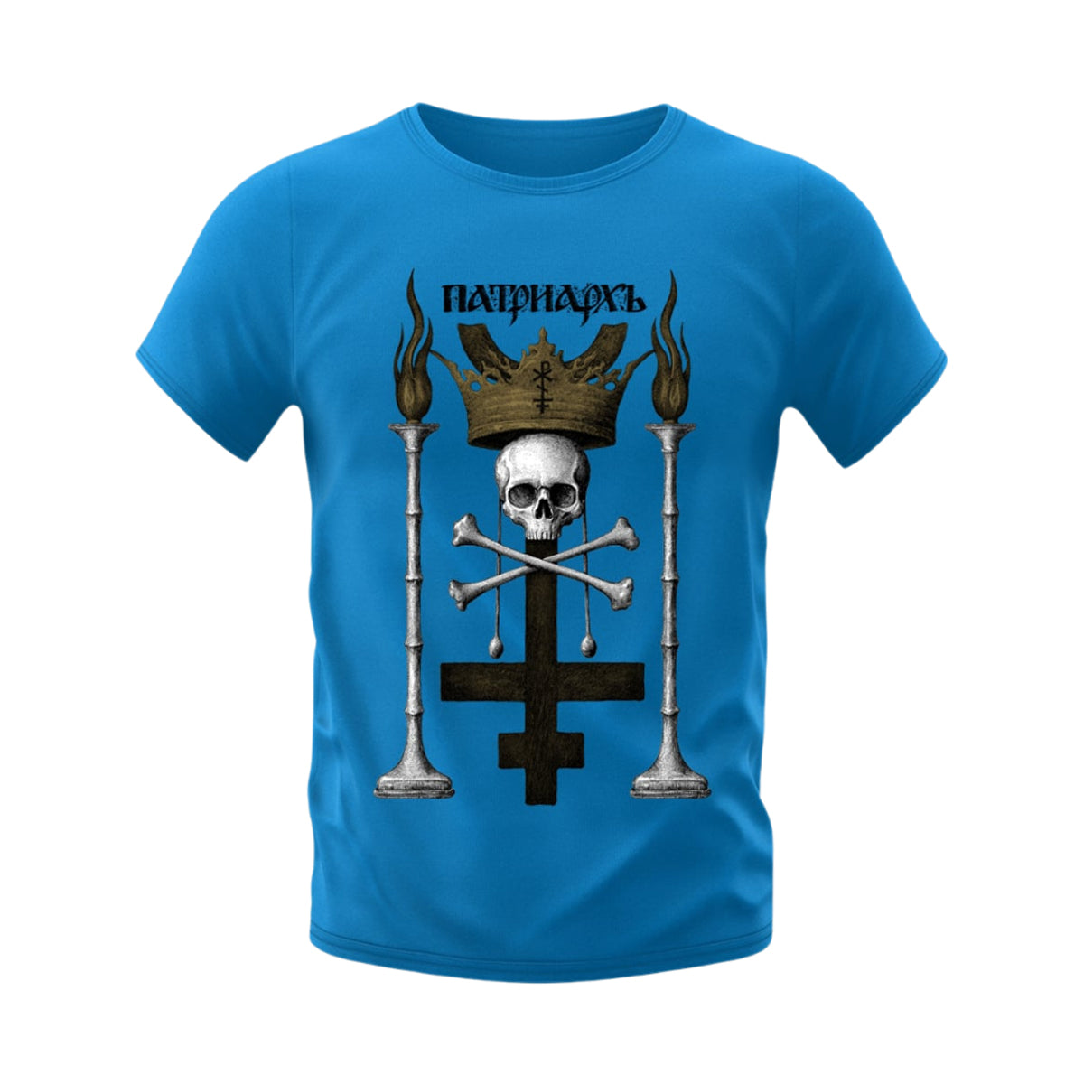 PATRIARKH - Skull & Bones BLUE T-SHIRT
