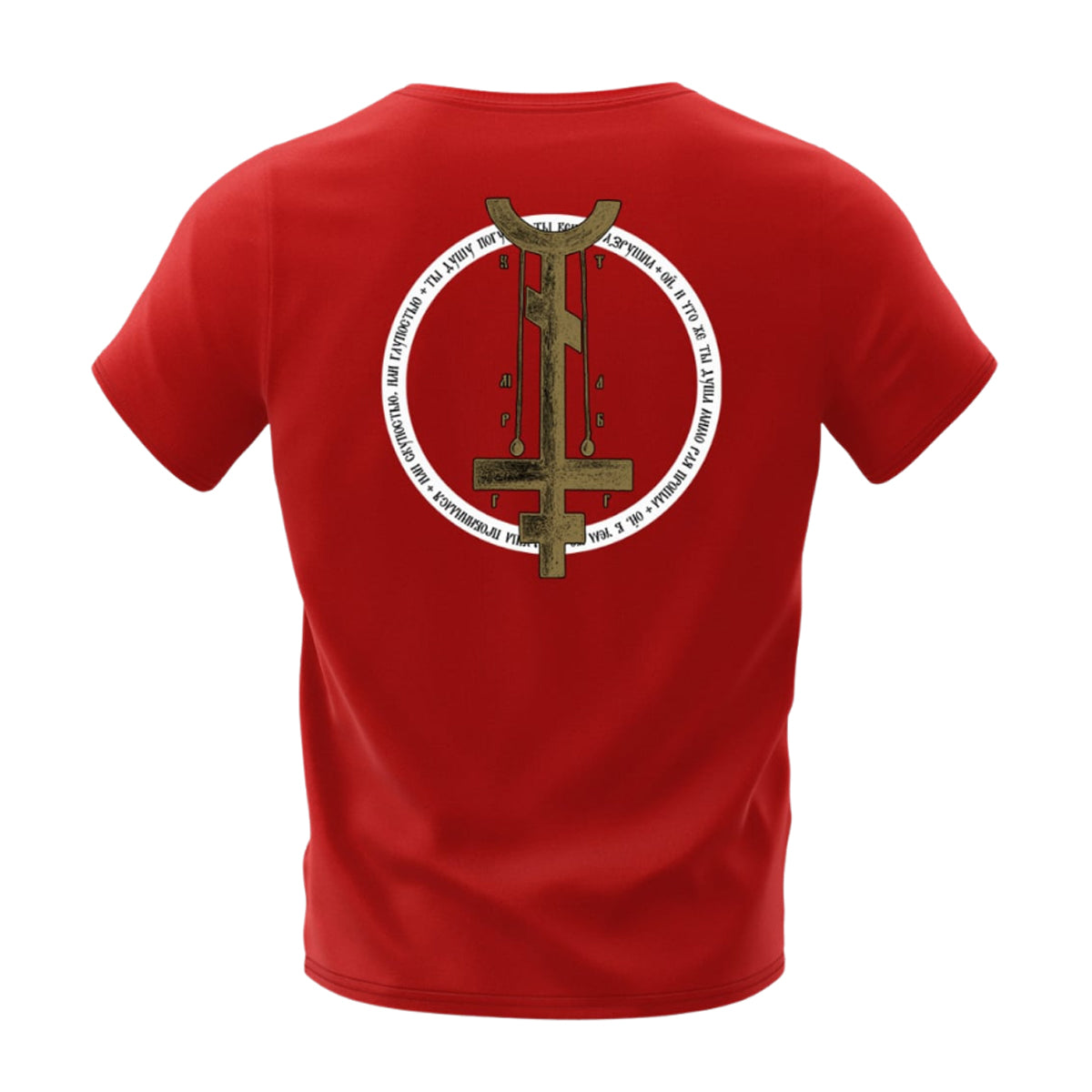 PATRIARKH - Skull & Bones RED T-SHIRT