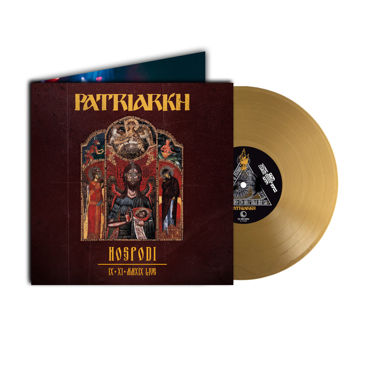 PATRIARKH - "HOSPODI IX.XI.MMXIX LIVE" 12" GATEFOLD LP GOLD VINYL