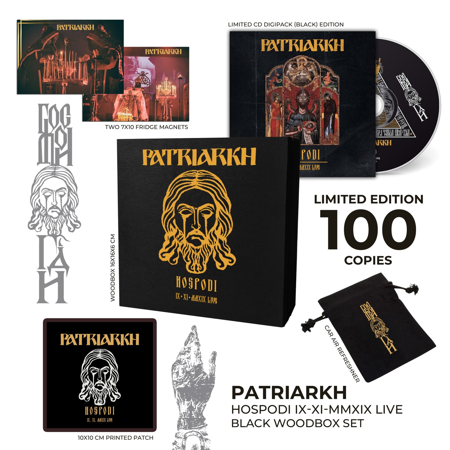 PATRIARKH - "HOSPODI IX.XI.MMXIX LIVE" LIMITED BLACK WOODBOX