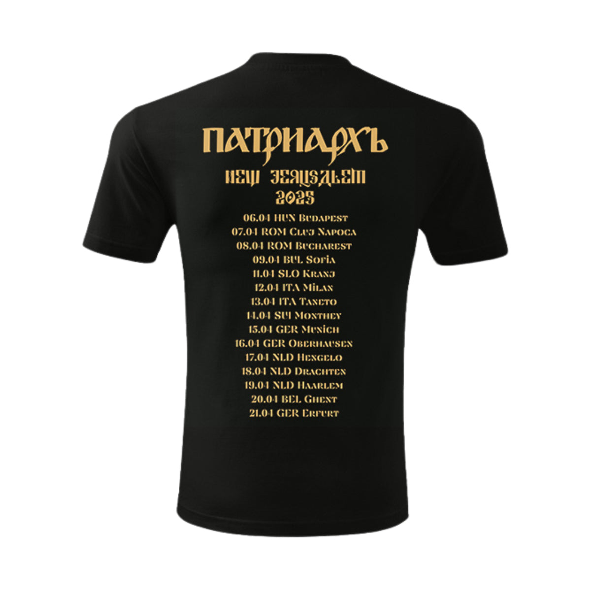 PATRIARKH - "New Jerusalem Tour 2025" T-SHIRT