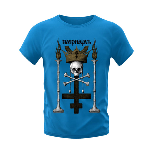 PATRIARKH - Skull & Bones BLUE T-SHIRT